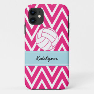 Rosa Volleyball-moderner Zickzack Zickzack iPhone Case-Mate iPhone Hülle