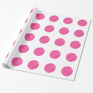 Rosa Volleyball-Packpapier Geschenkpapier