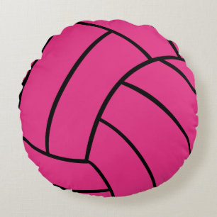 Rosa Volleyball-rundes Wurfs-Kissen Rundes Kissen
