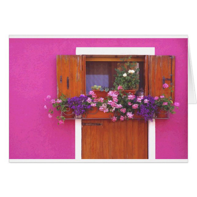 Rosa Wand in Burano (Vorderseite (Horizontal))