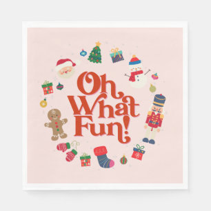 Rosa Was Spaß Weihnachten Weihnachten Weihnachten Serviette