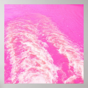Rosa Wasser Kunst Poster