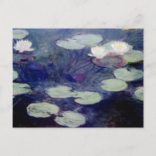 Rosa Wasser-Lilien: 1897-99, eingereicht von Monet Postkarte