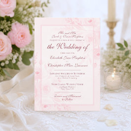Rosa Wasserfarbe Boho Chic Pfingstrosen Formale Ho Einladung