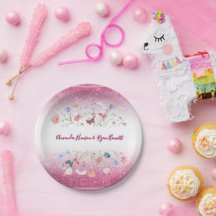 Rosa Wasserfarbe Floral Blumen Hochzeit