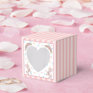 Rosa Wasserfarbe-Pferd-Karussell-Baby-Party Geschenkschachtel