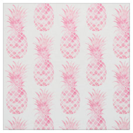 Rosa Wasserfarbe Tropische Ananas Stoff