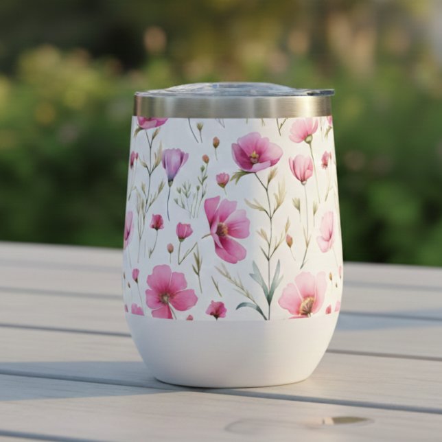 Rosa Wasserfarbe Wildblume  (Von Creator hochgeladen)