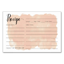 Rosa Wasserfarbene Rezeptionskarten Brautparty Tischnummer