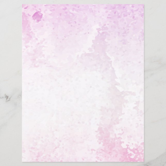 Rosa Wasserfarbverlauf Grunge sanfte Pastellfarbe  (Vorderseite)