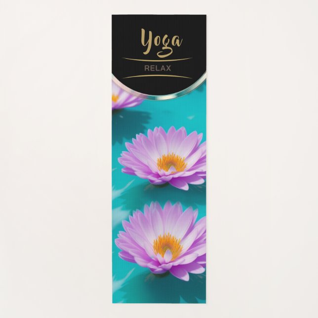 Rosa Wasserleder - Yoga Mat Yogamatte (Vorderseite)