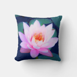 Rosa Wasserlilie Kissen