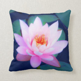 Rosa Wasserlilie Kissen