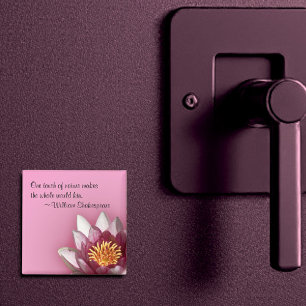 Rosa Wasserlilie Magnet