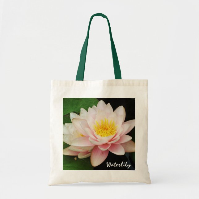 Rosa Wasserlilie-Tasche Tragetasche (Vorne)