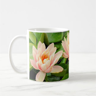 Rosa Wasserlilie Tasse des Quartetts