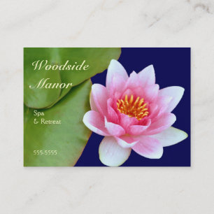Rosa Wasserlilie Visitenkarte