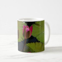 Rosa Wasserlilien Kaffeetasse