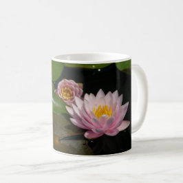 Rosa Wasserlilien Tasse