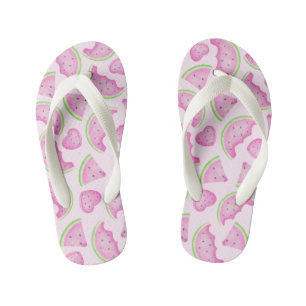 Rosa Wassermelonen-Muster Kinder Sommer Flip Flops