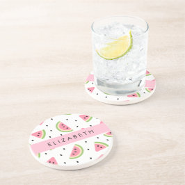 Rosa Wassermelonen, Wassermelonen, Ihr Name Getränkeuntersetzer