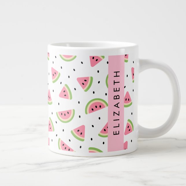 Rosa Wassermelonen, Wassermelonen, Ihr Name Jumbo-Tasse (Rechts)