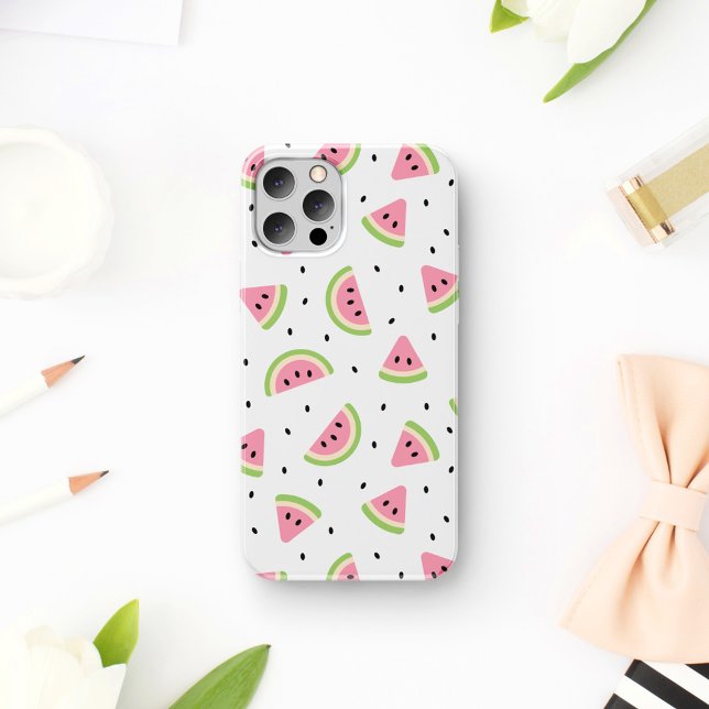 Rosa Wassermelonen, Wassermelonen, Sommermuster Case-Mate iPhone Hülle (Von Creator hochgeladen)
