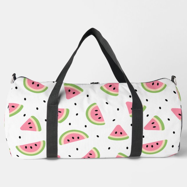 Rosa Wassermelonen, Wassermelonen, Sommermuster Duffle Bag (Vorderseite)