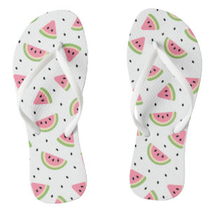 Rosa Wassermelonen, Wassermelonen, Sommermuster Flip Flops