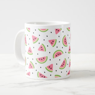 Rosa Wassermelonen, Wassermelonen, Sommermuster Jumbo-Tasse