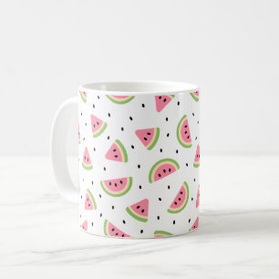 Rosa Wassermelonen, Wassermelonen, Sommermuster Kaffeetasse