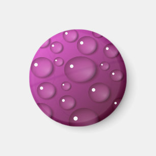 Rosa Wassertropfen Hintergrund Magnet
