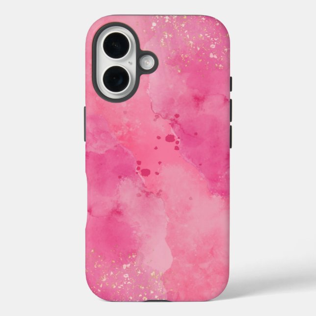 Rosa Watercolor Linktree | Case-Mate iPhone Hülle (Rückseite)