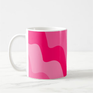 Rosa Wavy Ozeanwelle Kaffeetasse