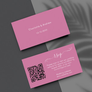 Rosa Website zur Reaktion auf Hochzeiten QR-UAWG Begleitkarte