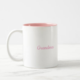 Rosa Wei Zwei-Ton-Oma-Tasse Zweifarbige Tasse