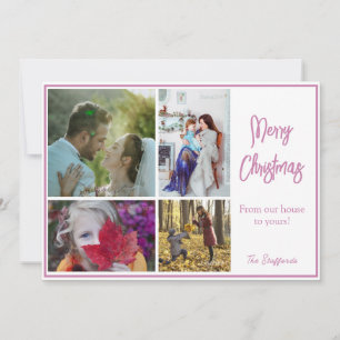 Rosa Weihnachten Foto Weihnachtskarte