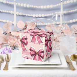 Rosa Weihnachten Karierte Bogen Geschenkschachtel