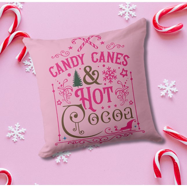 Rosa Weihnachten Vintag Rustikale Bauernhausstil Kissen (Von Creator hochgeladen)