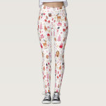 Rosa Weihnachten Winter Wunderland Weihnachtsmann Leggings<br><div class="desc">Dieses skurrile Design zeichnet sich durch eine reizvolle und spielerische Illustration geliebter Weihnachtselemente aus,  die wunderschön in einer herzzerwärmenden Palette von Rot,  Rosa und Weiß dargestellt wird.</div>
