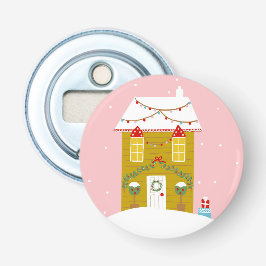 Rosa Weihnachts-Party Kindergeburtstag Urlaub Flaschenöffner