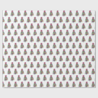 Rosa Weihnachtsbaum Gay Pride Regenbogen Geschenkpapier