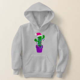 Rosa Weihnachtsbaum-Kakteen Hoodie