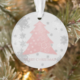 Rosa Weihnachtsbaum Ornament