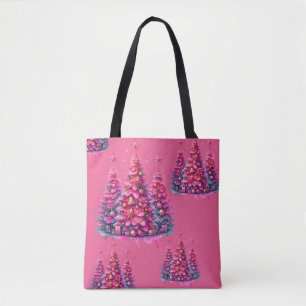 Rosa Weihnachtsbaum Trendige Vornehme Ästhetik