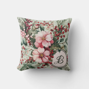 Rosa Weihnachtscreme Kissen