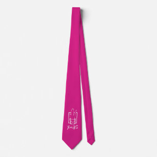 Rosa Weihnachtsfeier Krawatte