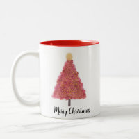 Rosa Weihnachtsfeier mit Glitzer