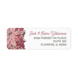 Rosa Weihnachtsfeiertage Rücksendeadresse