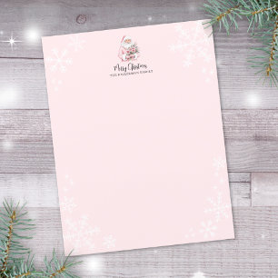 Rosa Weihnachtsmann Frohe Weihnachten Papier